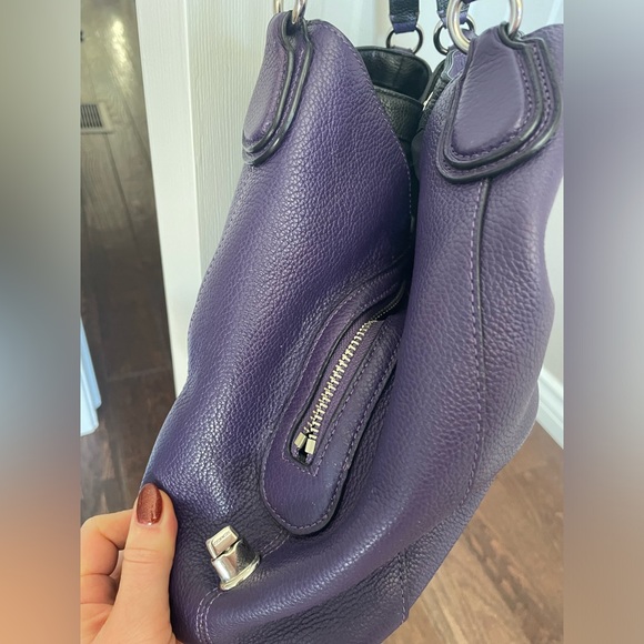 Purple Coach Purse 💜 Edie Handbag - Picture 14 of 17